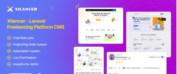 Xilancer v3.6.3 - Freelancer Marketplace Platform with Services & Projects - nulled