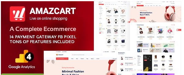 AmazCart v5.1.4 - Laravel Ecommerce System CMS - nulled