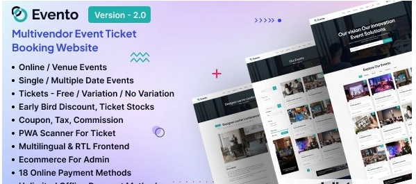 Evento v4.0 - Multivendor Event Ticket Booking Website - nulled