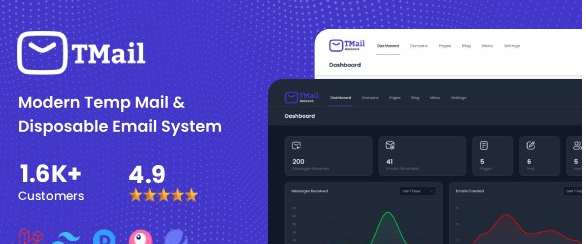 TMail v8.0.4 - Modern Temp Mail & Disposable Email System - nulled