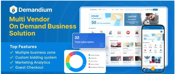 Demandium v3.4 - Multi Provider On Demand, Handyman, Home service App with admin panel - nulled