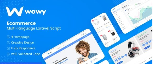 Wowy v1.30.9 - Multi-language Laravel eCommerce Script - nulled