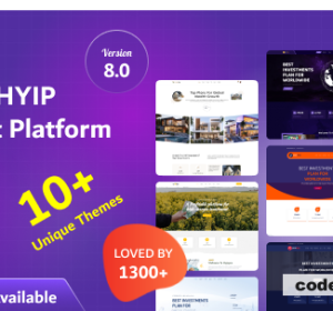 HYIP PRO v8.0 - A Modern HYIP Investment Platform - nulled