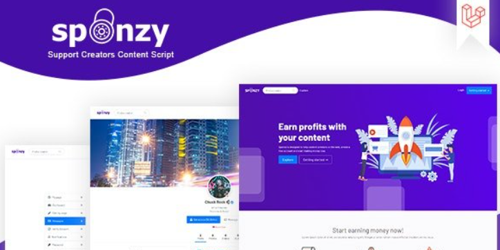Sponzy – Support Creators Content Script