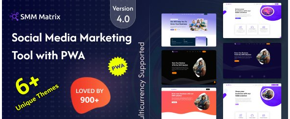 SMM Matrix v4.4 - Social Media Marketing Panel with PWA - nulled