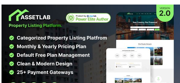 AssetLab v2.0 - Property Listing Platform - nulled