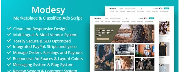 Modesy v2.5.3 - Marketplace & Classified Ads Script - nulled