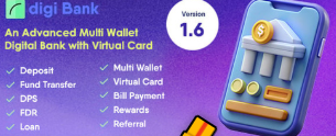 Digibank - Advanced Multi Wallet Digital Banking System with Virtual Card and Rewards