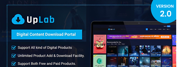 UpLab v2.0 - Digital Content Download Portal - nulled