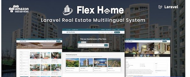 Flex Home v2.55.5 - Laravel Real Estate Multilingual System - nulled