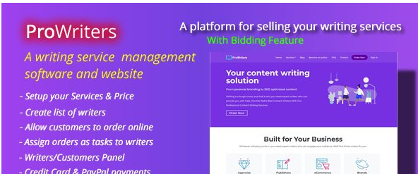 ProWriters v2.1 - Sell writing services online - nulled