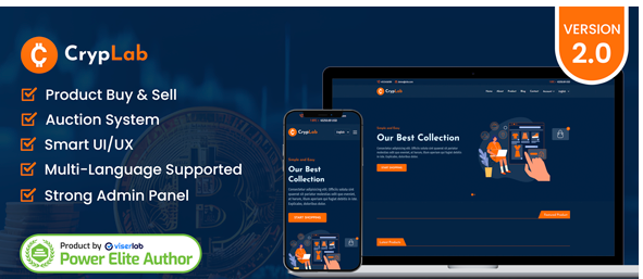 CrypLab v2.0 - Crypto Marketplace Platform - nulled