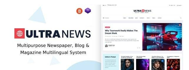 UltraNews v4.0.0 - Laravel Newspaper, Blog and Magazine Multilingual System - nulled
