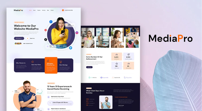 Mediapro – Digital Marketing Agency Elementor Template Kit