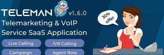 Teleman - Telemarketing & VoIP Service SaaS Application