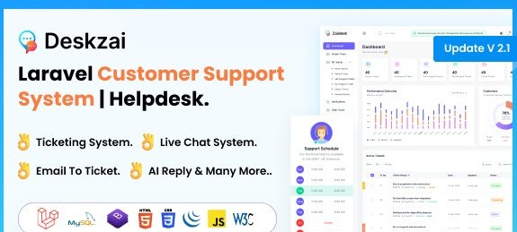 Deskzai v2.7 - Customer Support System - Helpdesk - Support Ticket