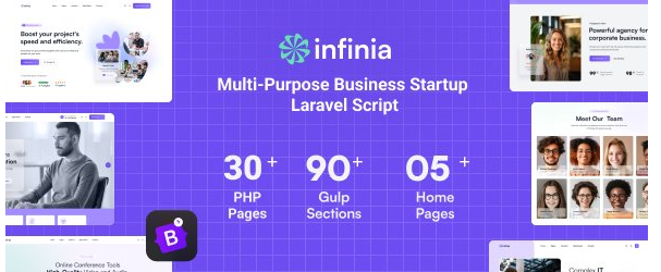 Infinia v1.1.3 - Multipurpose Business Consulting Startup Laravel Script - nulled