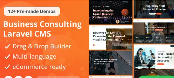 Bione v3.0 - Business Consulting Laravel CMS With Live Page Builder - nulled