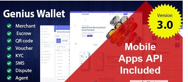 Genius Wallet v3.0 - Advanced Wallet CMS with Payment Gateway API - nulled