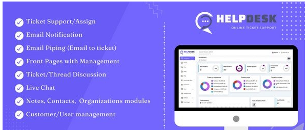 HelpDesk 4.1.2 - Online Ticketing System with Website - ticket support and management - nulled