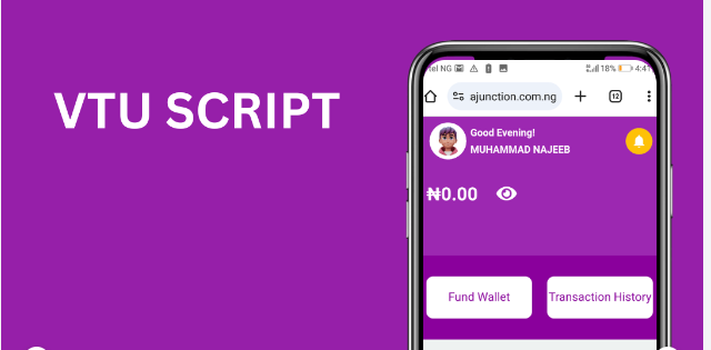 Full working  VTU WEBSITE SCRIPT