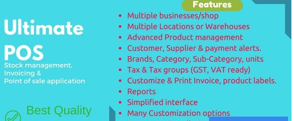 Ultimate POS v6.11 - Best ERP, Stock Management, Point of Sale & Invoicing application - nulled