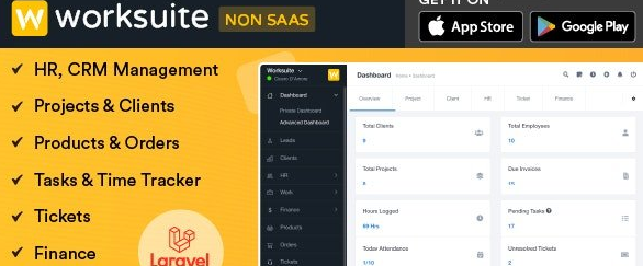 WORKSUITE v5.5.20 - HR, CRM and Project Management - nulled