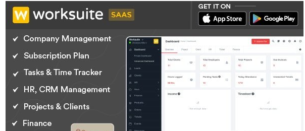 Worksuite Saas v5.5.10 - Project Management System - nulled