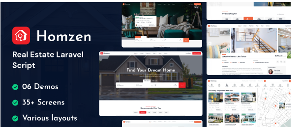 Homzen v1.3.2 - Laravel Real Estate Agency Portal Multilingual - nulled
